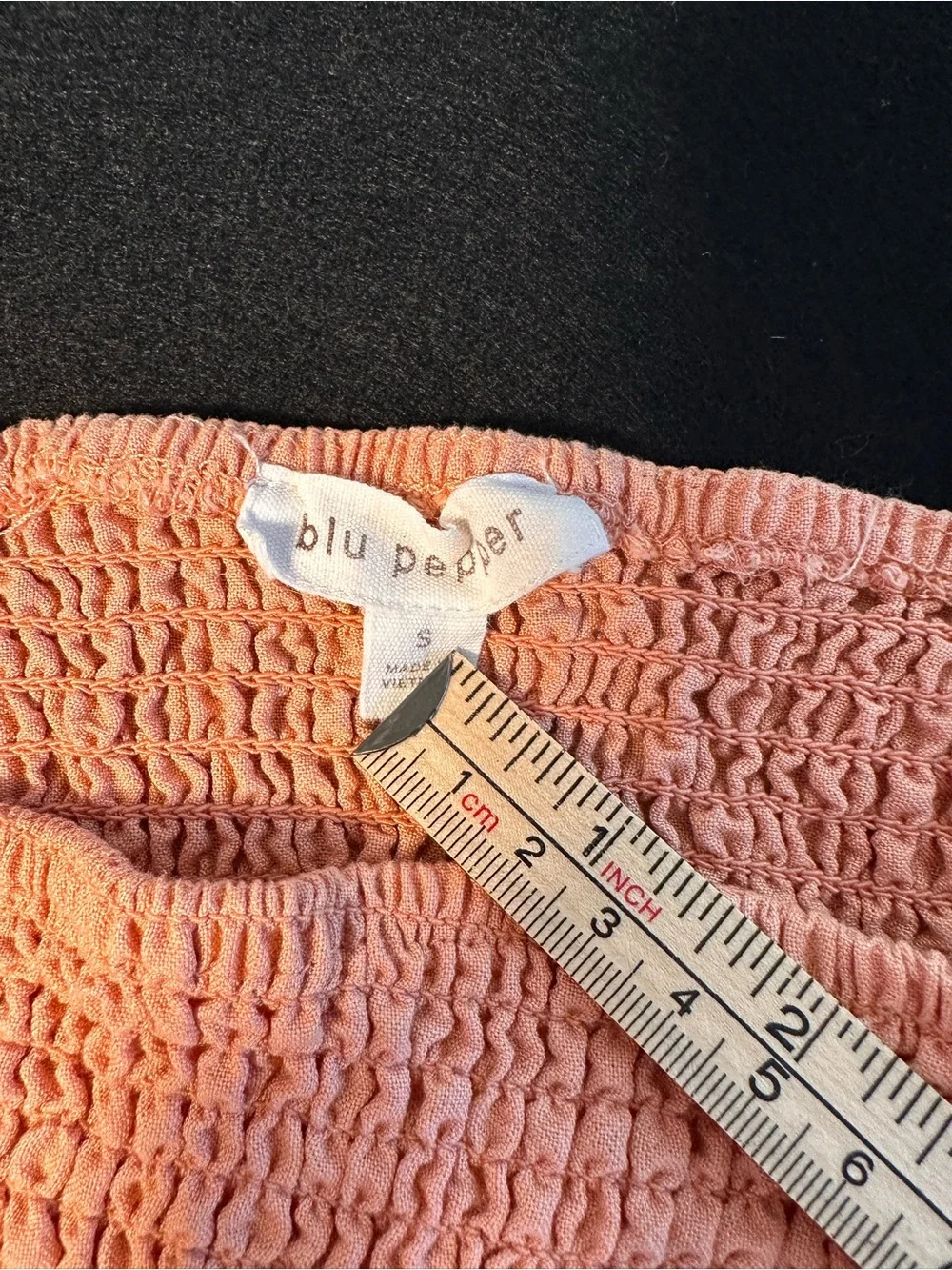 Blu Pepper Dress Womens Small Pink Smocked Midi Tiered Sundress Cottagecore - Picture 5 of 8